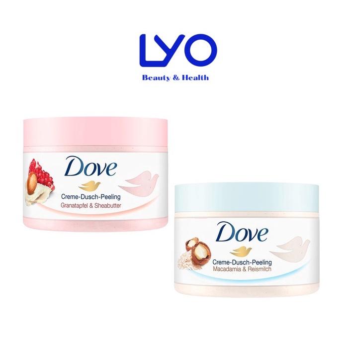 Kem Tẩy Tế Bào chết Dove 225ml Bản Đức & 298g Bản Mỹ