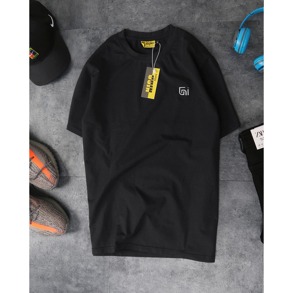 Áo thun trơn trắng đen nam form regular | BigBuy360 - bigbuy360.vn