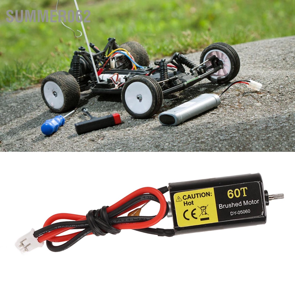 Summer062 Động cơ có ống lót RC 60T Độ ma sát thấp cho RGT các kiểu xe 1/24 tấm cố định