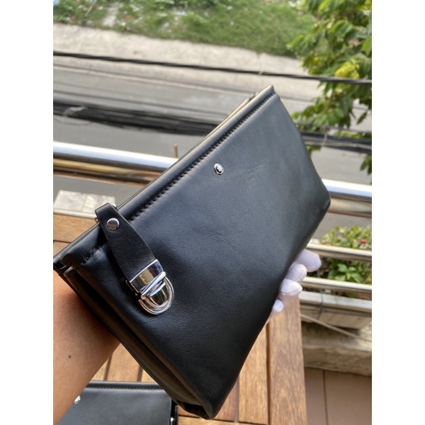Clutch cầm tay Montblanc da thật