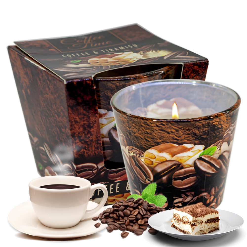 Ly nến thơm tinh dầu Bartek Coffee Time 115g QT024465 - cà phê tiramisu, nến xông phòng, trang trí (giao mẫu ngẫu nhiên)