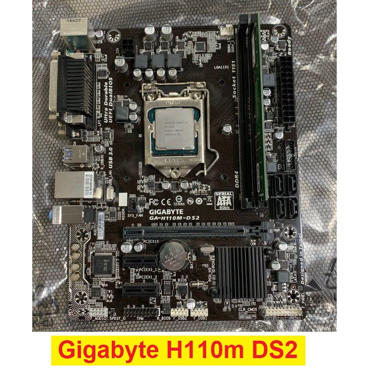 Mainboard GIGABYTE H110M-DS2 chính hãng. ĐÃ QUA SỬ DỤNG.