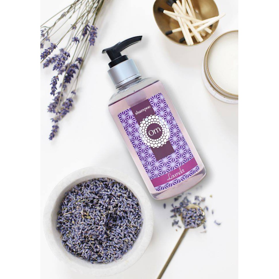 Dầu gội Lavender Om Fountain Trị Gàu, Trị Rụng Tinh Dầu Oải Hương (dành cho tóc nhuộm)