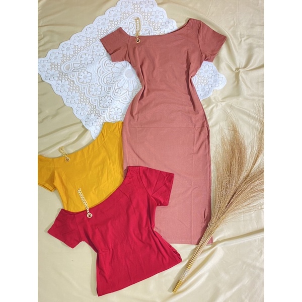 Đầm Body Lệch vai Chất Thun Bozip_Quynshop