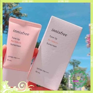KEM CHỐNG NẮNG INNISFREE nâng tone trắng hồng