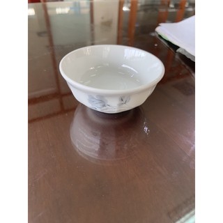Combo 5 bát sứ chấm mắm hoa hồng ghi - gốm sứ CK