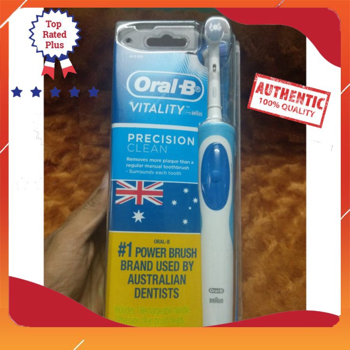 Bàn chải điện Oral B Vitality Pro White Electric Toothbrush tặng1 đầu bàn chải Úc