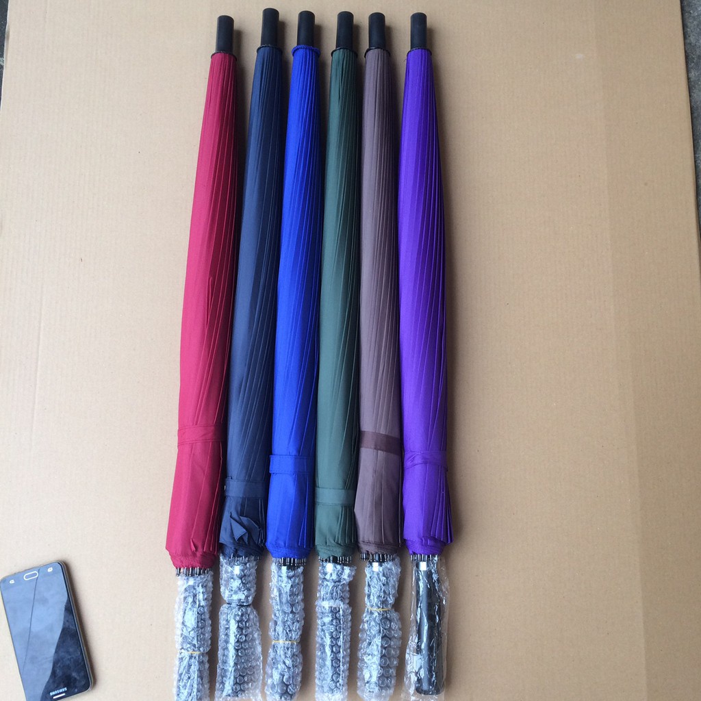 Ô Dù Cỡ Lớn KAW Loại 24 Nan Vải Chống Thấm Đi Mưa, Cây Dù Che Mưa Cây Dù Che Nắng, Đường kính 116cm