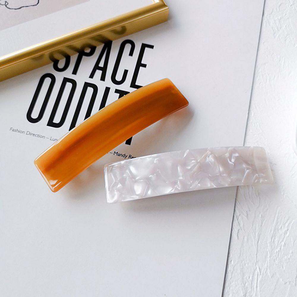 Kẹp Tóc Acrylic Dáng Dài Họa Tiết Hình Học Thanh Lịch