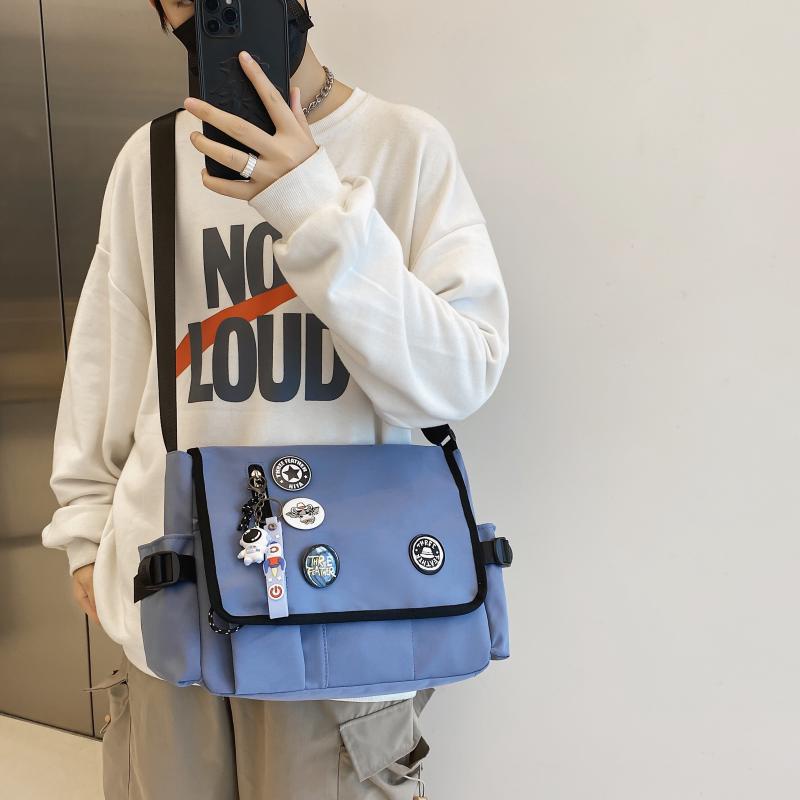 Túi đeo vai nam và nữ  da mát mẻ  dung tích lớn nhiều ngăn để đồ thích hợp đi du lịch và đi học  s1597 220