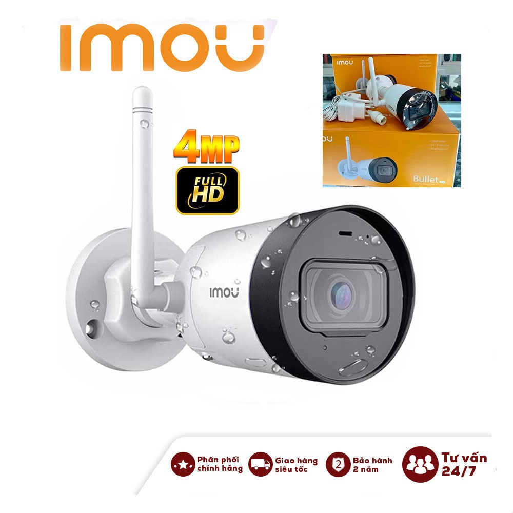 Camera IP WiFi 2M 4M Ngoài Trời IMOU G22P G42P 1080P FullHD,4K QHD Chính Hãng Dahua DSS