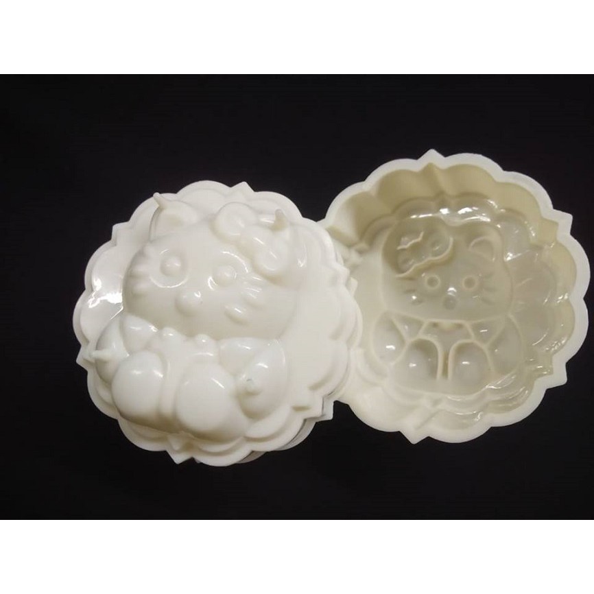 KHUÔN RAU CÂU TRUNG THU HÌNH MÈO KITTY 10CM