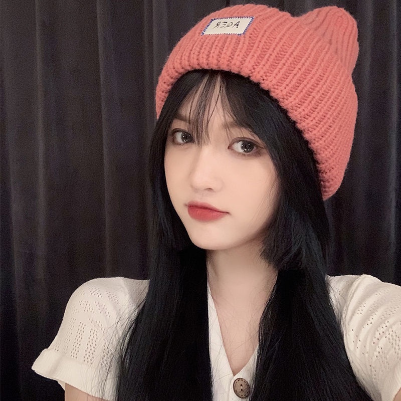 Mũ Len Dệt Kim Dày Dặn Thời Trang Thu Đông Hàn Quốc Cho Nữ