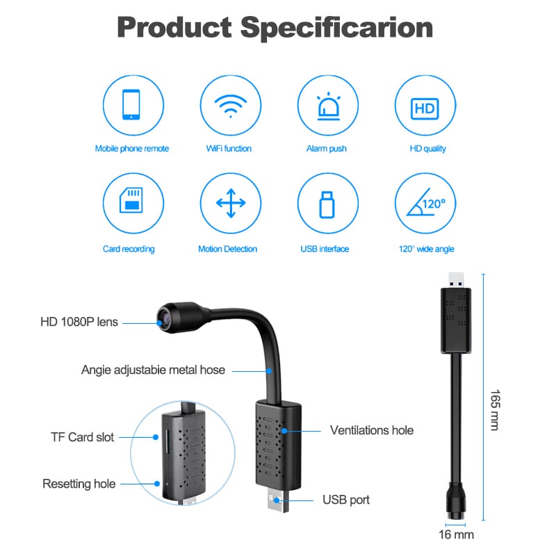 Camera Ẩn Trong Nhà Không Dây hd 1080p ptz