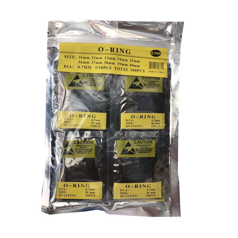 Gói 10 chiếc gioăng đáy đen size dùng trong sửa chữa đồng hồ