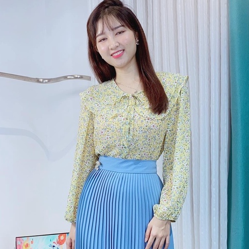 Áo sơ mi hoa nhí cổ bèo 2 tầng CHUU A6982 | BigBuy360 - bigbuy360.vn