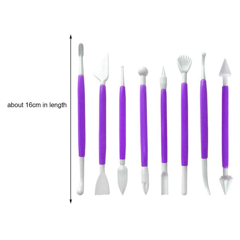 Set 8 dụng cụ tạo hình trang trí bánh tiện dụng
