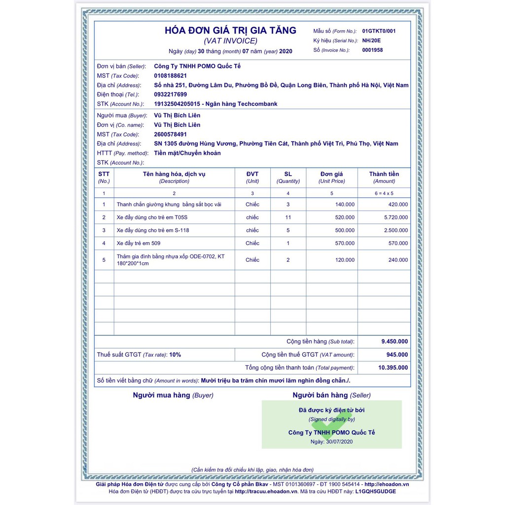 Xe đẩy 2 Chiều Vovo