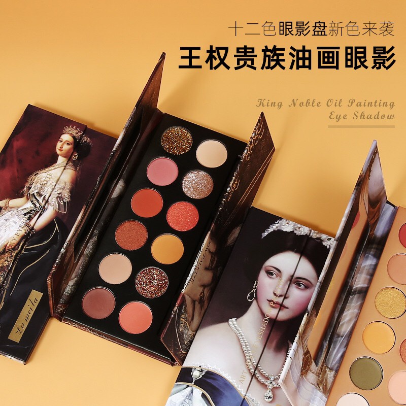 Bảng phấn mắt Latina 12 màu Royal Power Oil Painting Eyeshadow