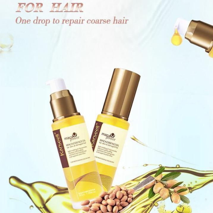 [ TẶNG MŨ ] Tinh Dầu Dưỡng Tóc Karseell Maca Essence Oil 50ml Chính Hãng