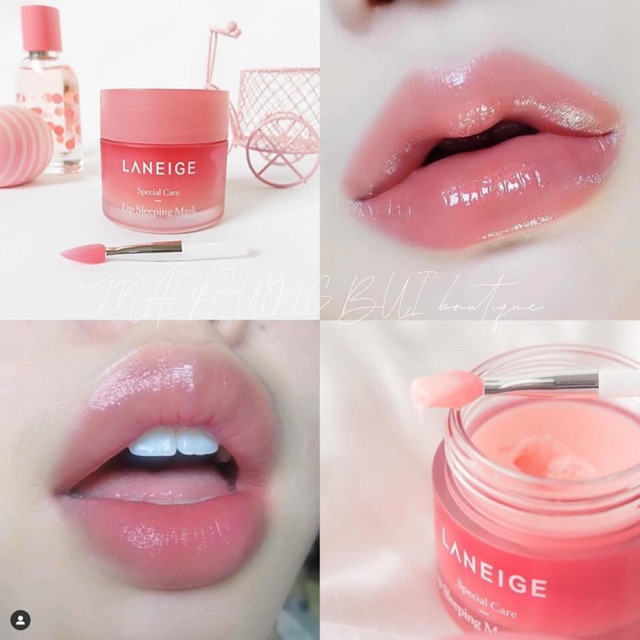 😍😍😍 Ủ MÔI LANEIGE - BÙA YÊU CHO LÀN MÔI CỦA BẠN FUll size 20g ( thủy tinh) /2xx