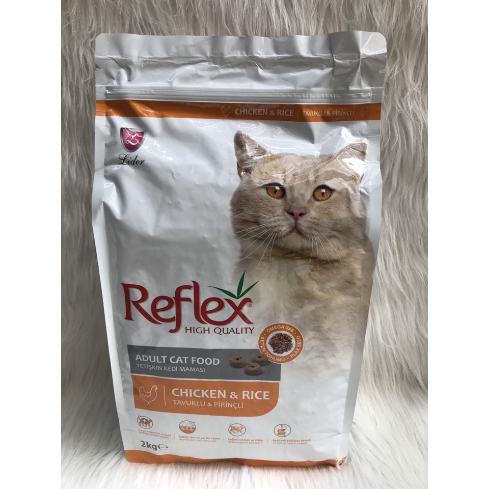 Thức ăn khô cho mèo Reflex 2kg, Dành cho mèo trưởng thành