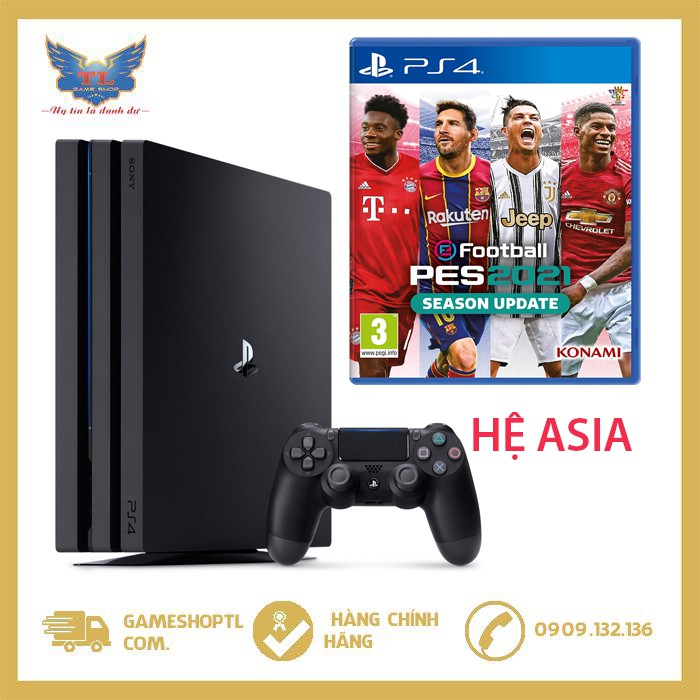 MÁY PS4 PRO 1TB KÈM TAY CẦM + PES 2021-CHÍNH HÃNG