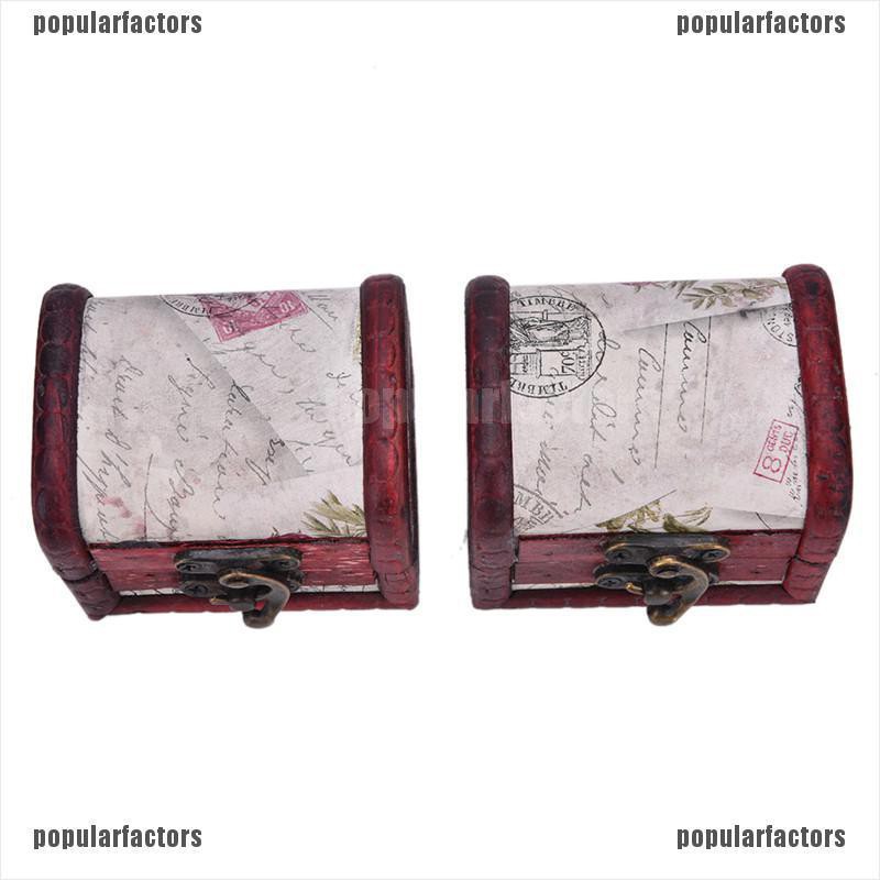 1 Hộp Trang Sức Bằng Gỗ Cổ Điển