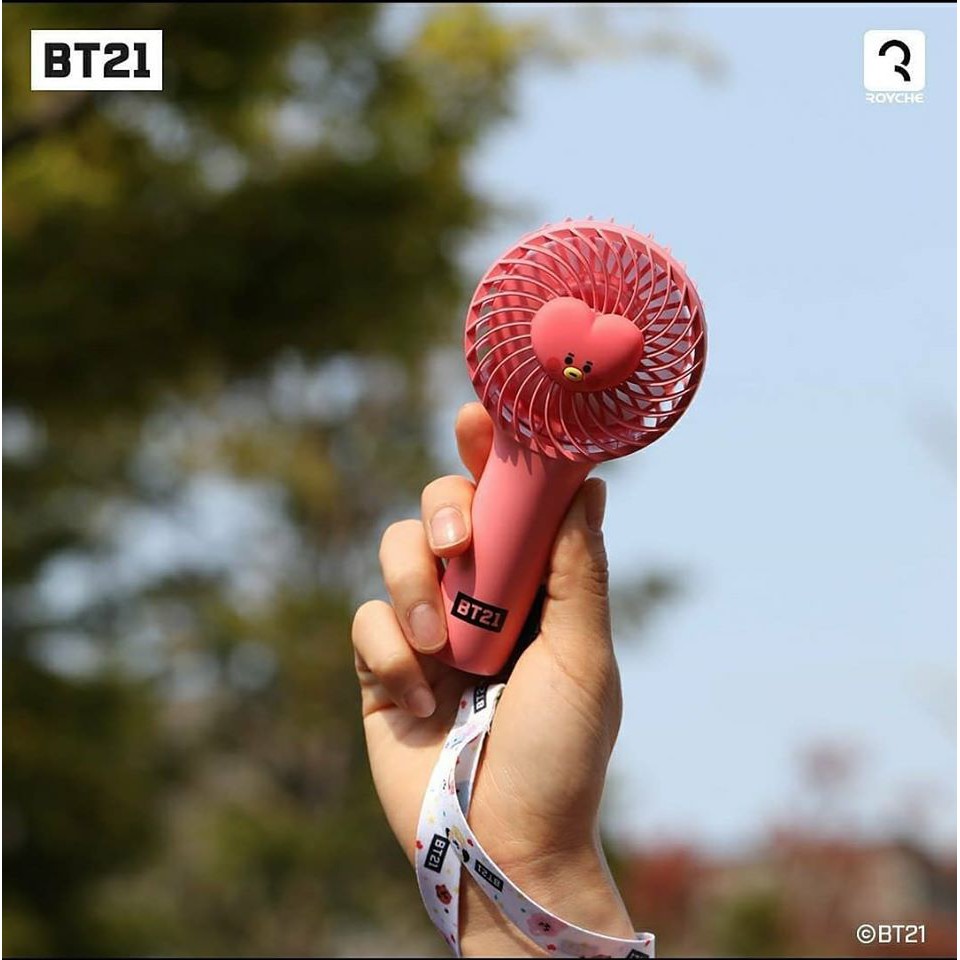 Handy fan mini BT21- Quạt cầm tay mini BT21