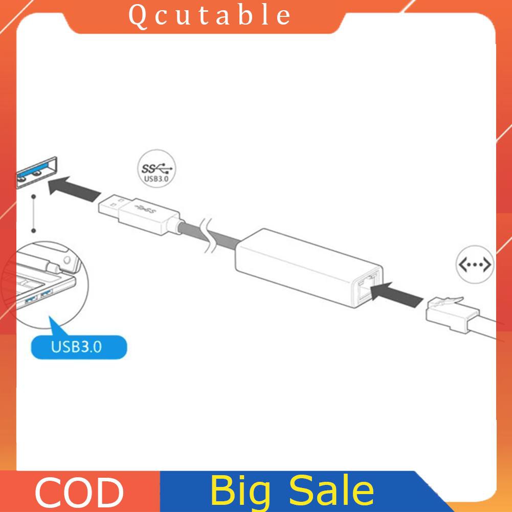 Bộ Chuyển Đổi Usb 3.0 Sang 10 / 100 / 1000 Gigabit Rj45 Ethernet Lan 1000mbps