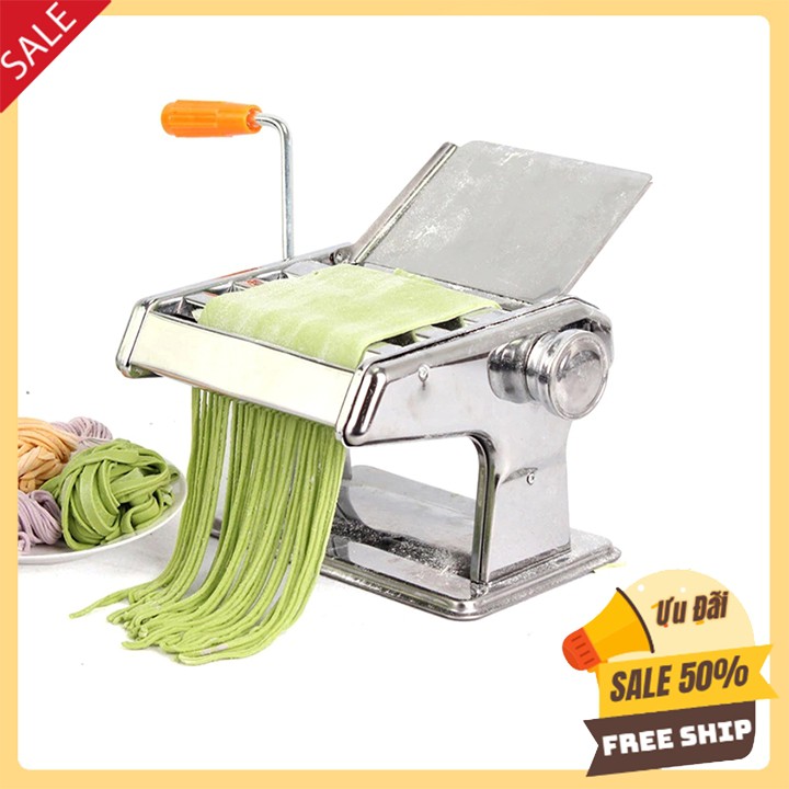 Máy cán mì cắt mì sợi tươi quay tay 3 lưỡi dao Loại 1