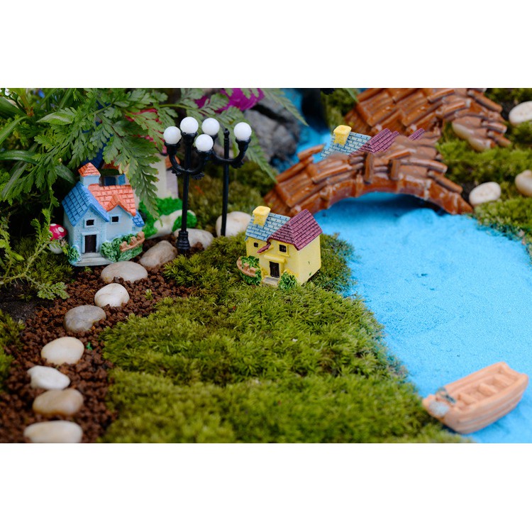 Nhà biệt thự mini 2x2.5x3 - Mô hình nhà biệt thự trang trí tiểu cảnh