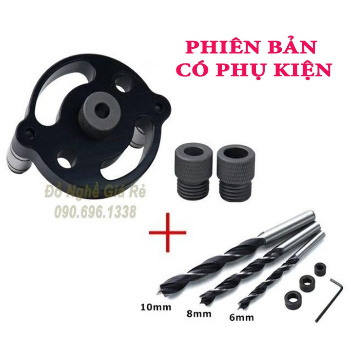 Cữ khoan chốt gỗ thẳng tự định vị tâm lỗ 6 8 10mm