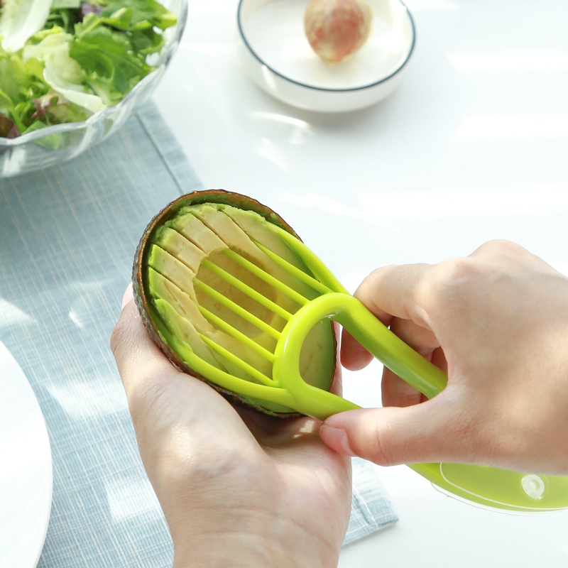 Dụng Cụ Gọt Vỏ Trái Cây ANAEAT Thiết Kế 3 Trong 1 Bằng Nhựa Dùng Nạo Bơ Tiện Dụng Cho Nhà Bếp