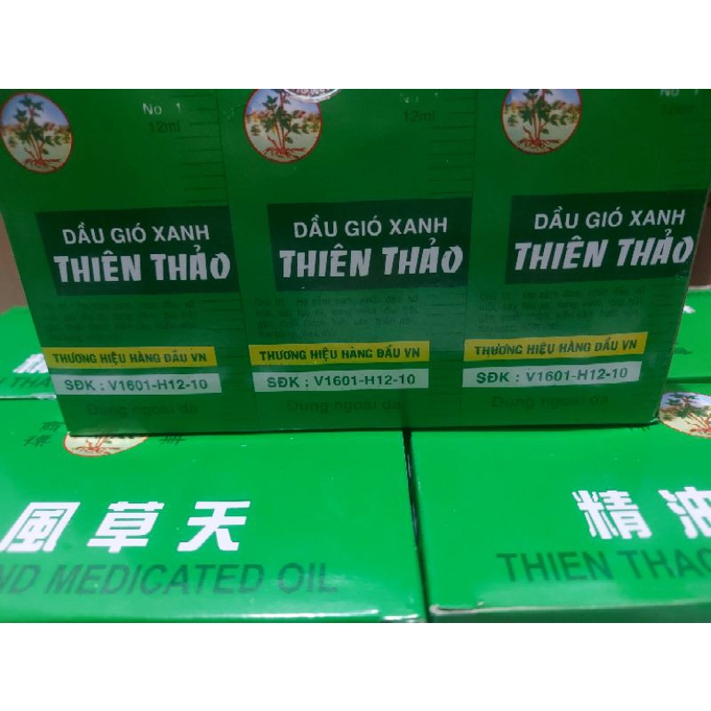 12 Chai dầu xanh thiên thảo