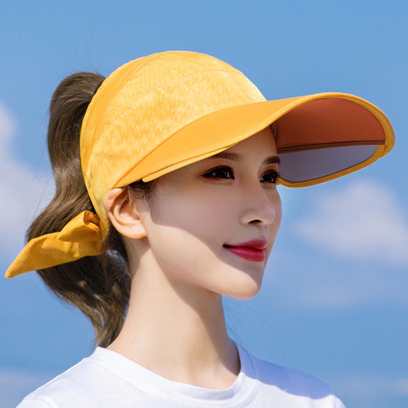 Nón Lưỡi Trai Hở Chóp Che Nắng Chống Tia UV Bảo Vệ Mặt Cho Nữ