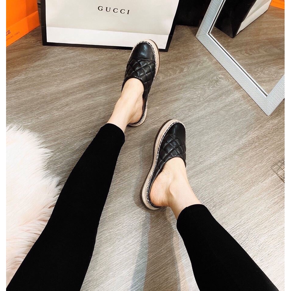 Dép sục trần trám chất da mềm êm chân