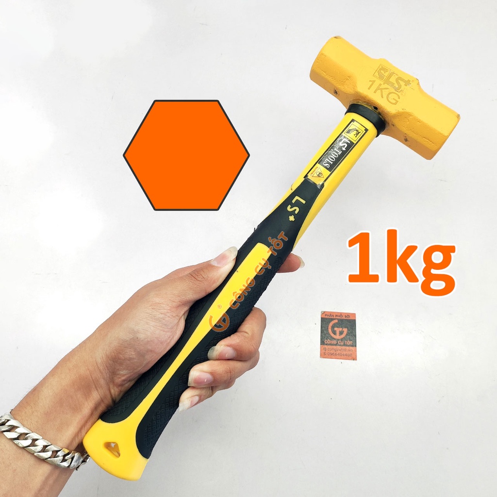 Búa lục giác cán nhựa LS+ (1kg-1,5kg 2kg)