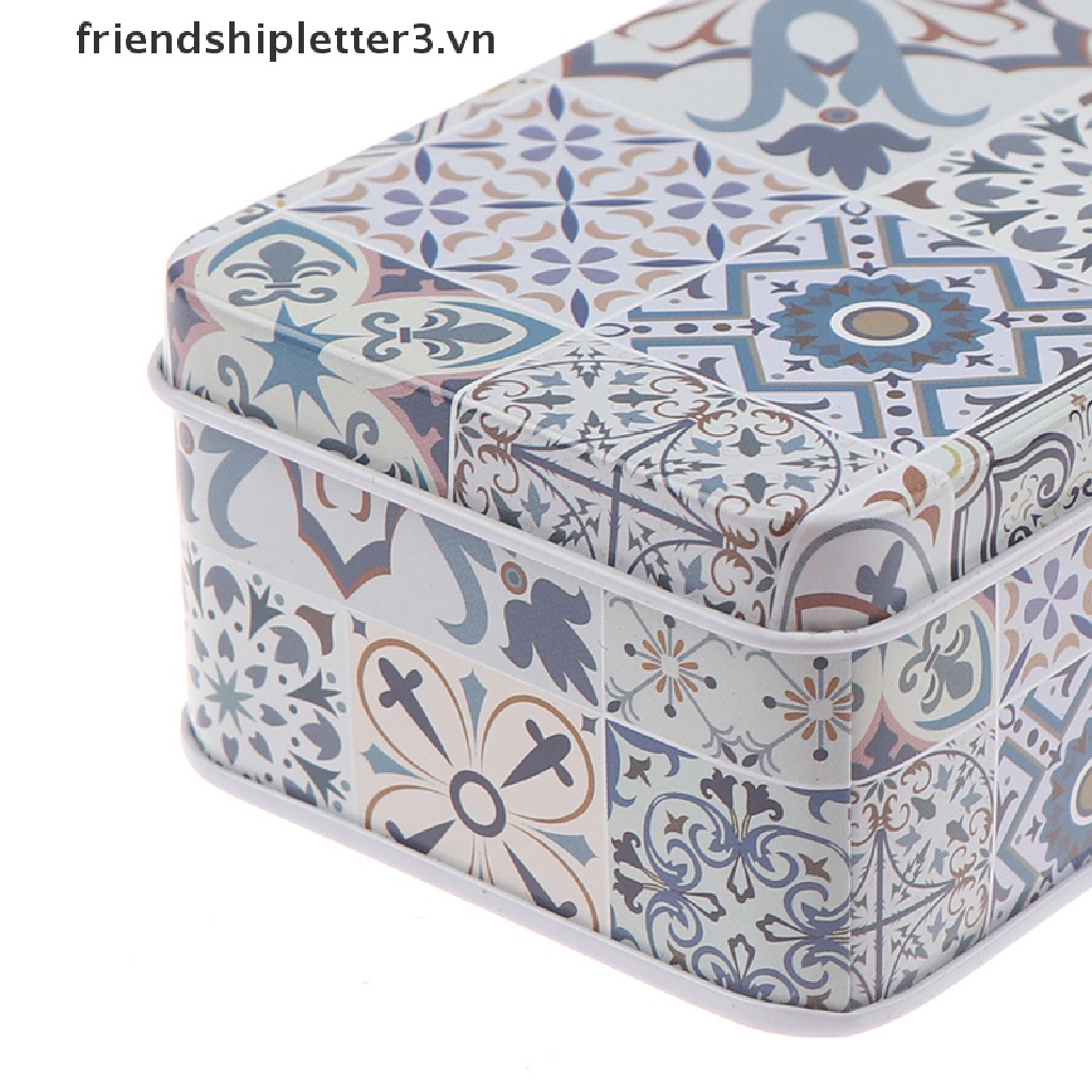 Hộp Thiếc Đựng Thuốc / Trang Sức Hình Chữ Nhật Kích Thước 11.5 * 6.5 * 4Cm