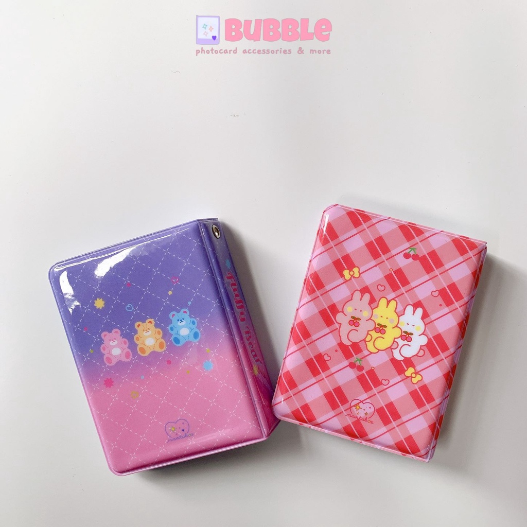 Collect book Hàn tim radiant album ảnh loang màu tím hồng sổ ảnh sổ đựng card binder để photocard thẻ bài Kpop Anime