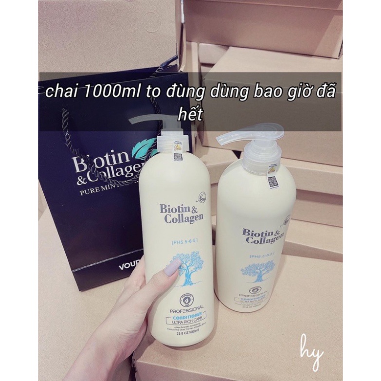 DẦU GỘI CẶP- XẢ DƯỠNG TÓC CHO NỮ BIOTIN &COLAGEN 1000ml | BigBuy360 - bigbuy360.vn