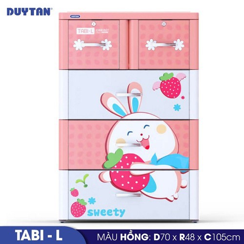 Tủ nhựa Duy Tân Tabi L 4 tầng 5 ngăn 0259/4 (Nhiều màu)