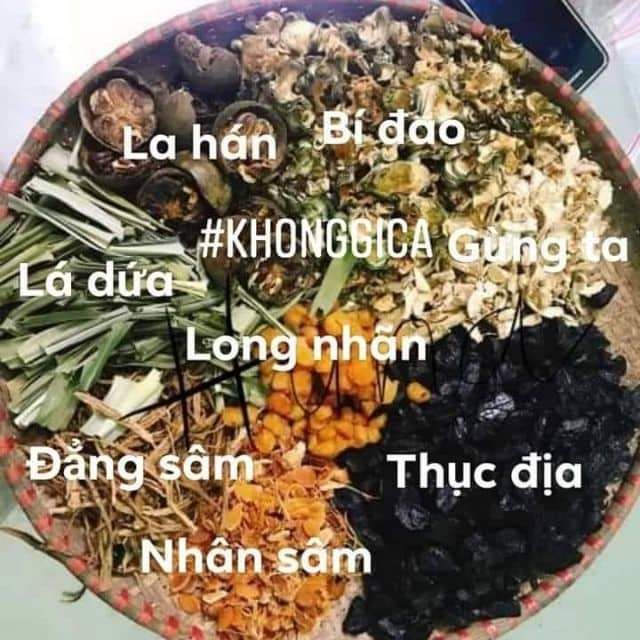 Combo 20set trà sâm bí hạt chia