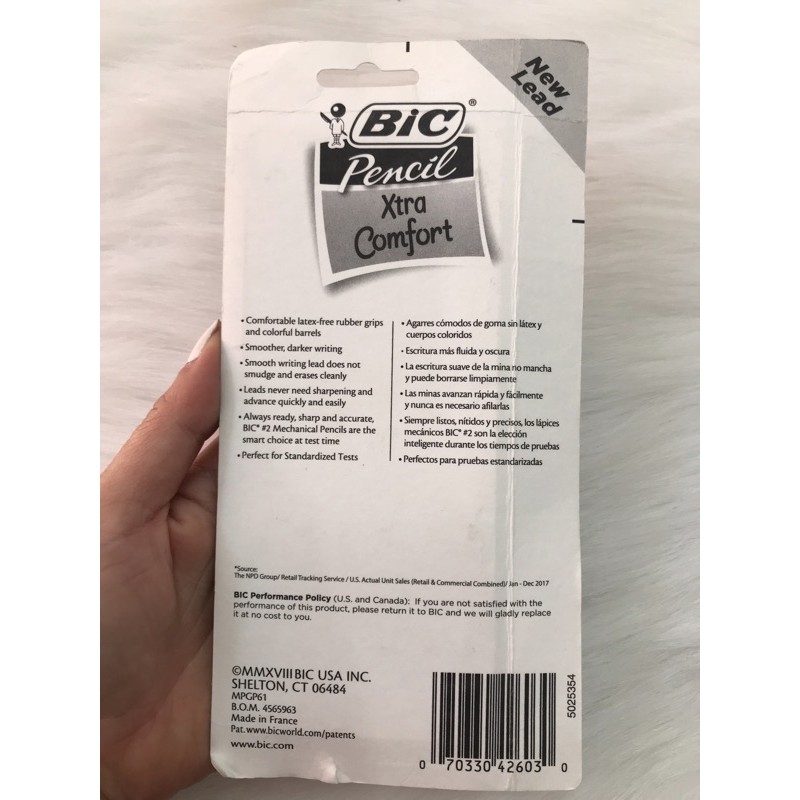 🌈Bút chì cơ Bic Xtra Comfort Soft Grip # 2 - Mỹ