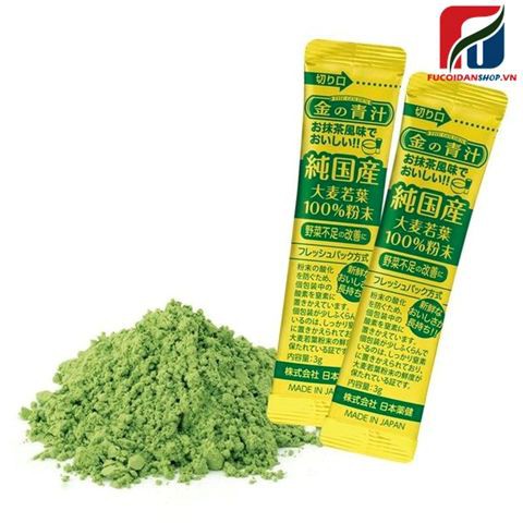 BỘT MẦM LÚA MẠCH NON NHÃN VÀNG HỘP 46 GÓI - HÀNG NHẬT NỘI ĐỊA - DATE THÁNG 07/2024, giúp thanh lọc cơ thể...