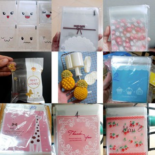 Set 10 túi 10x10cm đựng bánh quy, bánh dứa, bánh trung thu