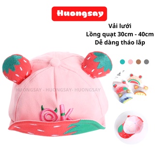 Mũ lưỡi trai OK có 2 tai hoa quả cho bé