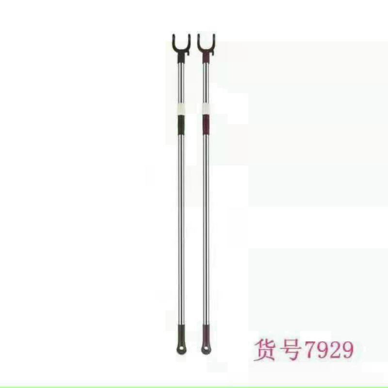 CHÍNH HÃNG - Cây phơi quần áo bằng inox kéo dài 150cm. Cây gậy lấy đồ trên cao
