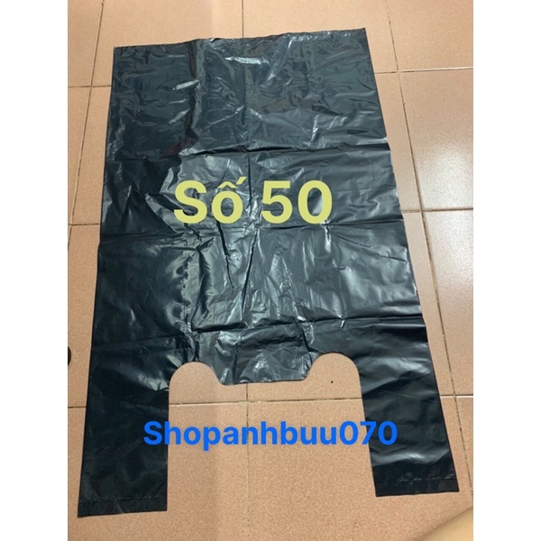 [Q11] (Loại 1 Dày) 1kg TÚI HAI QUAI PE ĐEN DÀY BÓNG TRƠN ĐỰNG TỪ 1-30kg