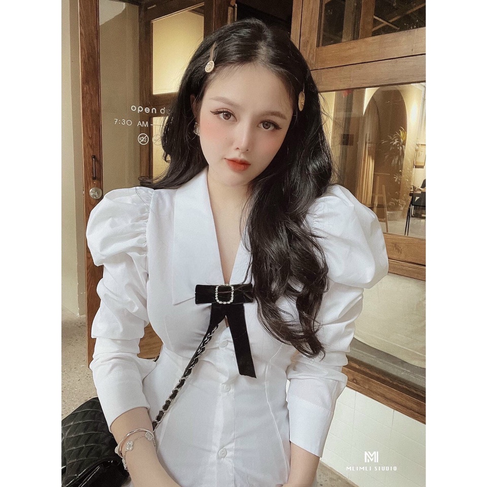 Sơ mi nơ nhung
